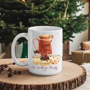 Cozy Farmhouse Rustic Watercolor Holiday  Coffee Mug