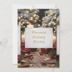 “Cozy Festive Christmas Postcard – Whimsical Winte