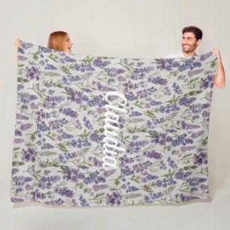 Cozy Floral Personalized Blanket