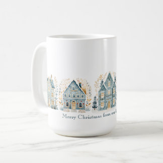 Cozy Folk Art Holiday Houses Mug