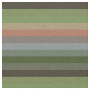 Cozy Forest Cabin Stripe Pattern Woodland Earth Fabric