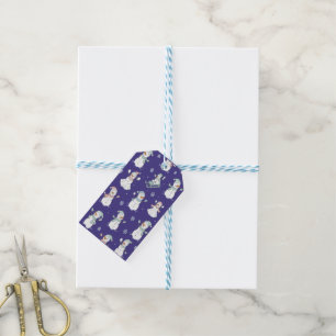 Cozy Frosted Snowman Winter Gift Tags