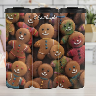 Cozy Gingerbread Cookie Cluster Thermal Tumbler