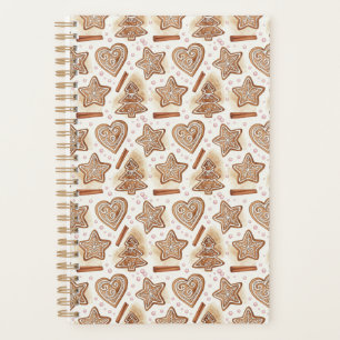 Cozy Gingerbread Cookie Seamless Pattern Planner