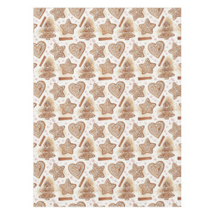 Cozy Gingerbread Cookie Seamless Pattern Tablecloth