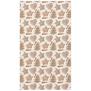 Cozy Gingerbread Cookie Seamless Pattern Tablecloth