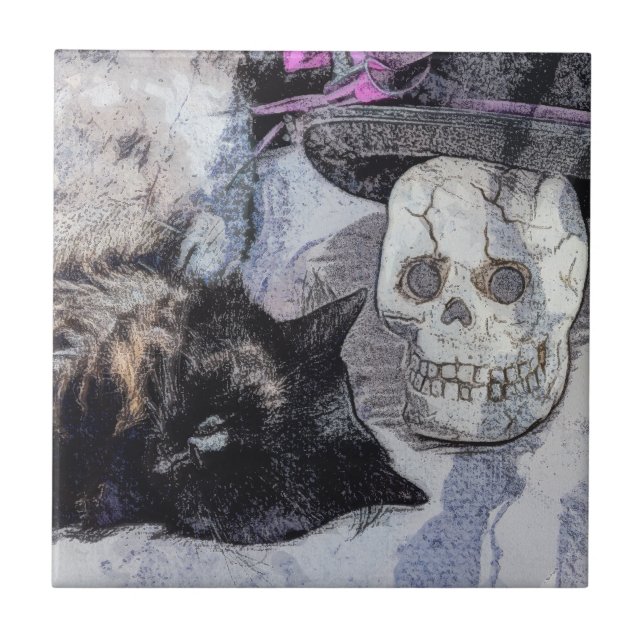 Cozy Halloween  Tile (Front)