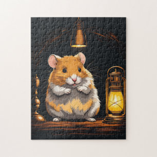 Cozy Hamster Animal Jigsaw Puzzle