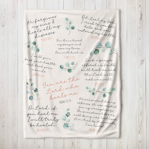 Cozy Healing Scriptures Prayer I Christian Gift I Sherpa Blanket