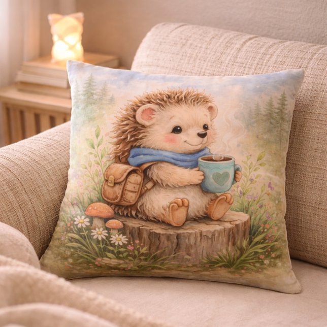 Cozy Hedgehog Kids Room & Nursery Cushion (Creator Uploaded)