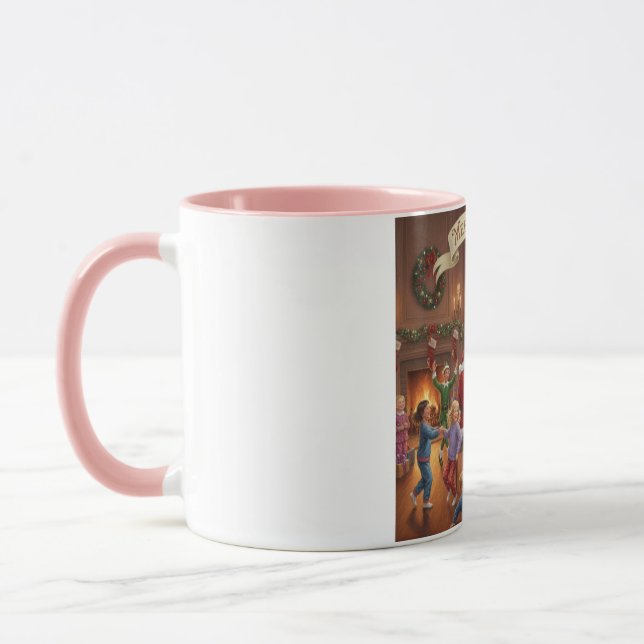 Cozy Holiday Illustration Mug (Left)