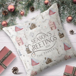 Cozy Home Christmas Pink ID985 Cushion