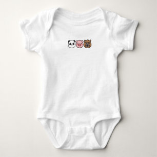 Cozy illustrations for very tired adults. baby bodysuit