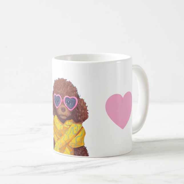 Cozy Intellectual Dog Case Coffee Mug (Front Right)