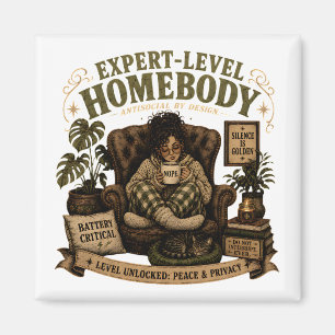 Cozy Introvert Lifestyle Magnet