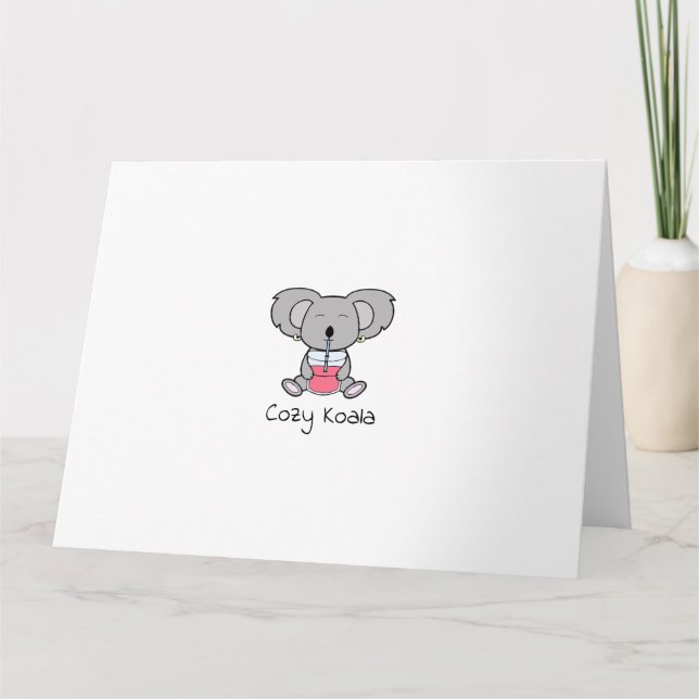 Cozy koala card (Front)