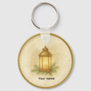 Cozy Lantern Winter Wall Clock – MerryMist Warm Gl Key Ring