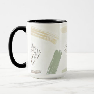 Cozy Minimal Winter Aesthetic Pattern Mug