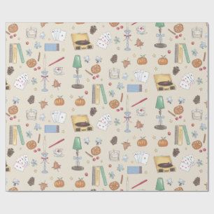 Cozy Moody Autumn Weekend Wrapping Paper