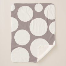 Cozy Mushroom and Cream Blanket