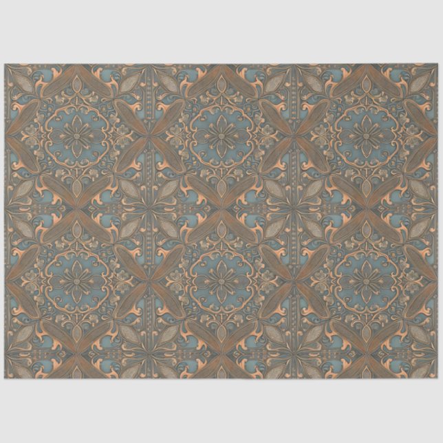 Cozy old pattern tissue paper (Front)