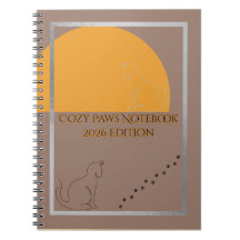 Cozy Paws 2026 Edition Spiral Notebook 