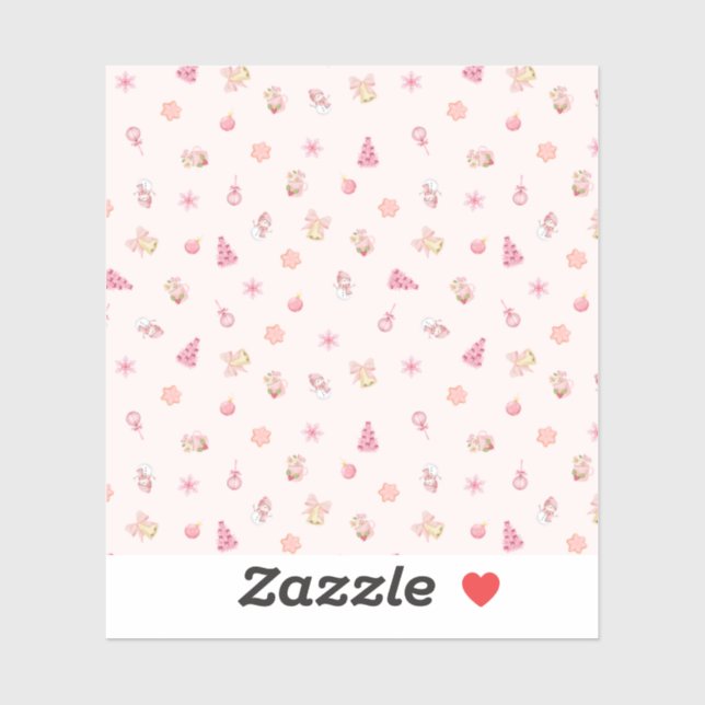 Cozy Pink Christmas Pattern (Sheet)