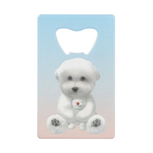 Cozy Plush Moment: Smiling Bichon Hugging Mini Pup