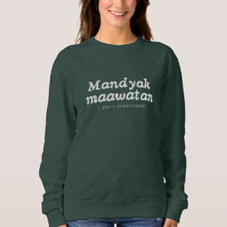 Cozy Printed Pinoy Sweatshirt - Ilocano Phrase