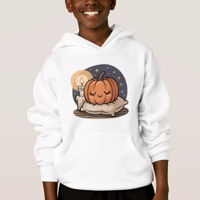 Cozy Pumpkin Dream Kids Tee (Front)