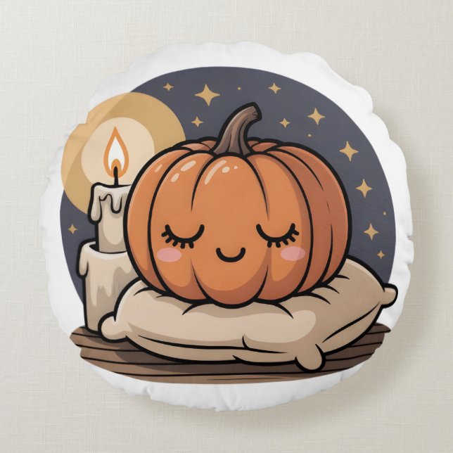 Cozy Pumpkin Dream Pillow (Front)