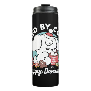 Cozy Puppy Dreams – Hot Chocolate and Christmas Thermal Tumbler