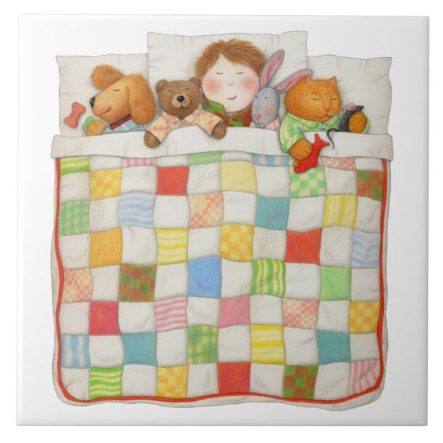 COZY QUILT 6x6 Ceramic Tile  (Front)
