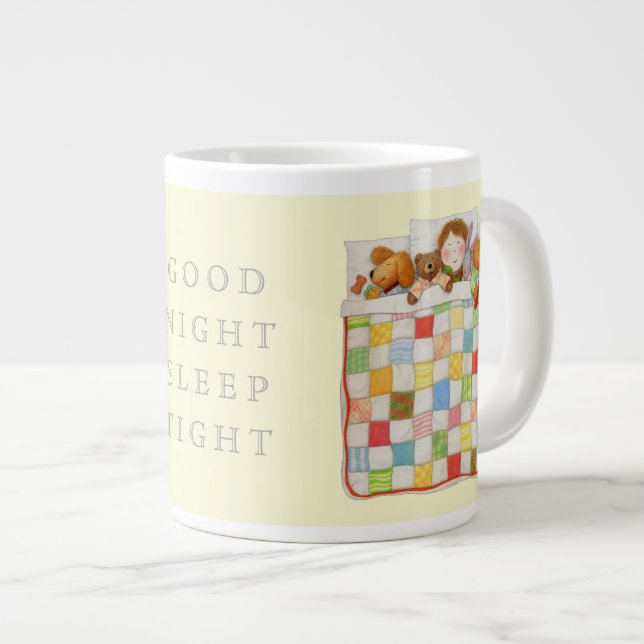 COZY QUILT Big Mug - Yellow (Front Right)