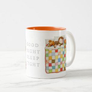 COZY QUILT Orange Two-Tone Mug