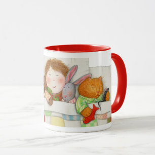 COZY QUILT Red Combo Mug