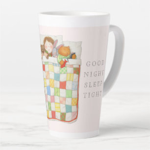 COZY QUILT Tall Cocoa Mug - Pink