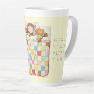 COZY QUILT Tall Cocoa Mug - Yellow