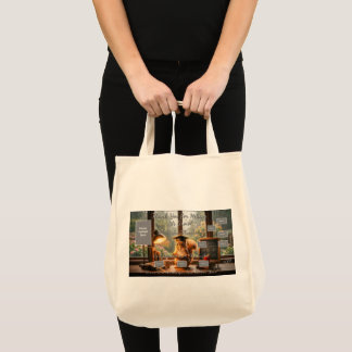 Cozy Rainy Day Squirrel Teacher Appreciation Tote Bag