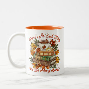 Cozy Reading Book Fall Two-Tone Coffee Mug