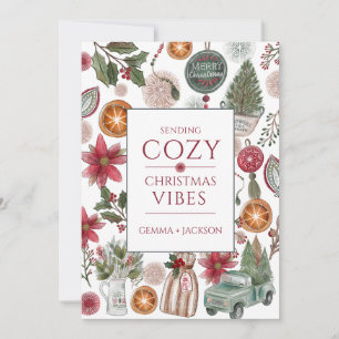 Cozy Rustic  Holiday Card