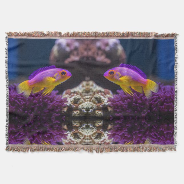 Cozy Sea Life Throw for Kids and Adults Blanket (Front)
