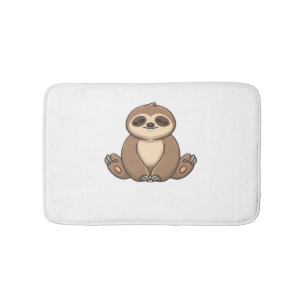 Cozy Sloth Classic T-Shirt Bath Mat