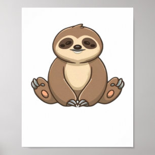 Cozy Sloth Classic T-Shirt Poster