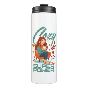 Cozy Superpower Vibes Tumbler