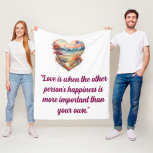 "Cozy Up with Love: Valentine’s Day Blankets" Fleece Blanket