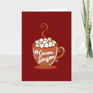 Cozy up with this sweet Cocoa Season design Card