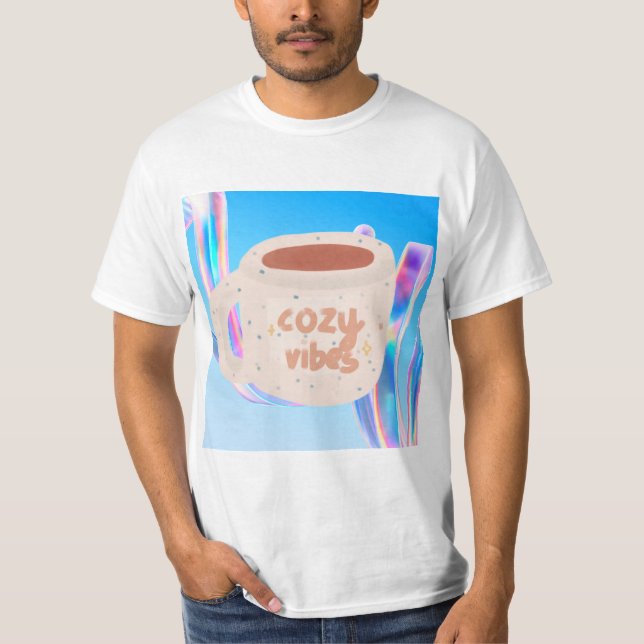 Cozy vibes graphic t shirt (Front)