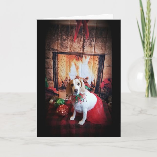 COZY/WARM MERRY CHRISTMAS / HAPPY NEW YEAR HOLIDAY CARD (Front)