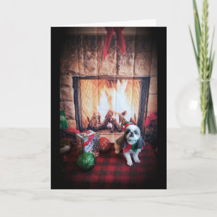 COZY/WARM MERRY CHRISTMAS / HAPPY NEW YEAR HOLIDAY CARD